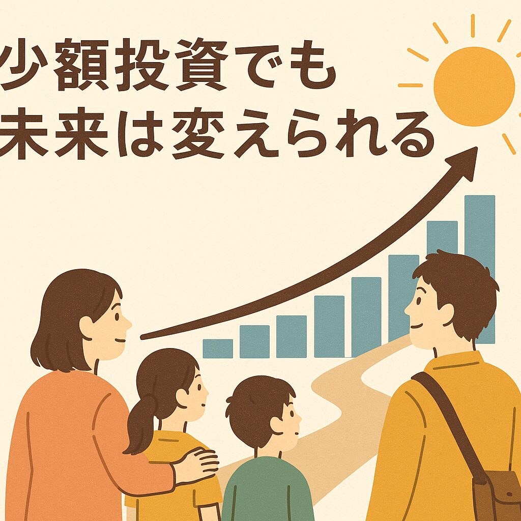 少額投資でも未来は変えられるイメージ