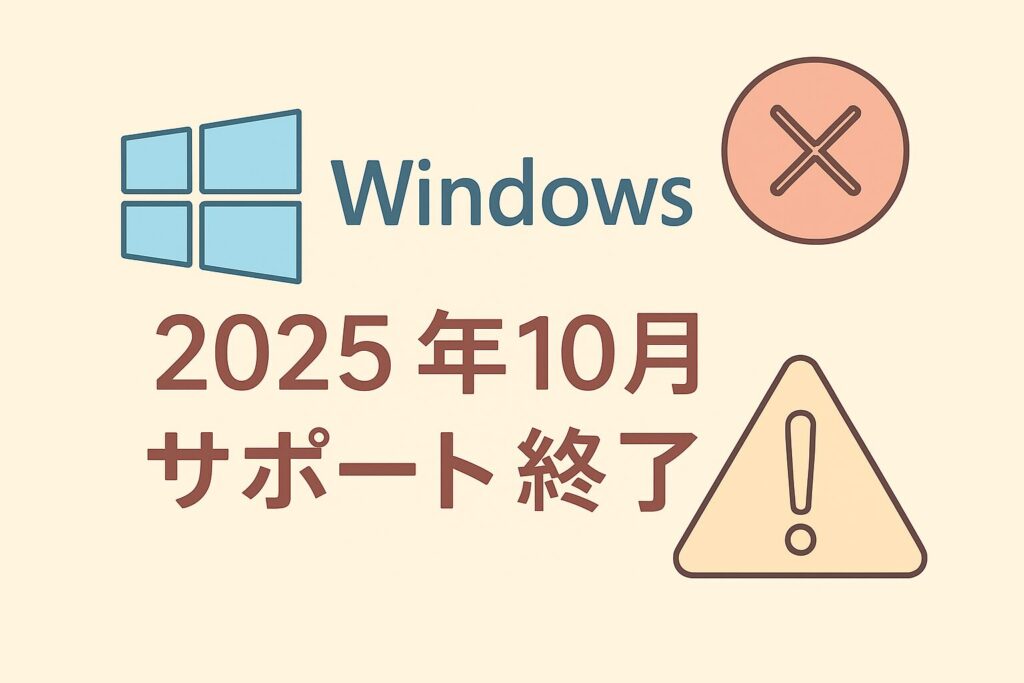 Windows10のサポート終了イメージ